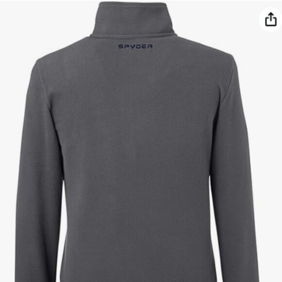 Spyder Men's Transport 1/4 Zip Pullover Sweatshirt--gray fleece sz M - Picture 5 of 16